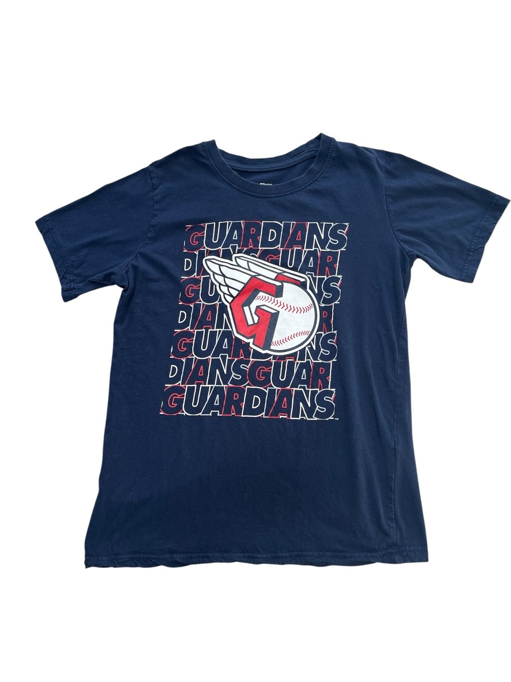 Genuine Merchandise Navy Guardians Logo Tee, Size Youth 14-16